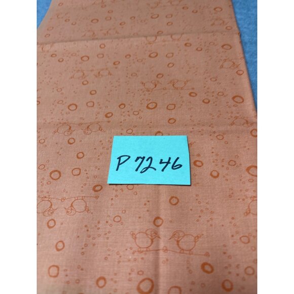 Cheap Talk Orange Bird Print Cotton Fabric 18" x 18" Quilting Sewing Square by C - Picture 6 of 6